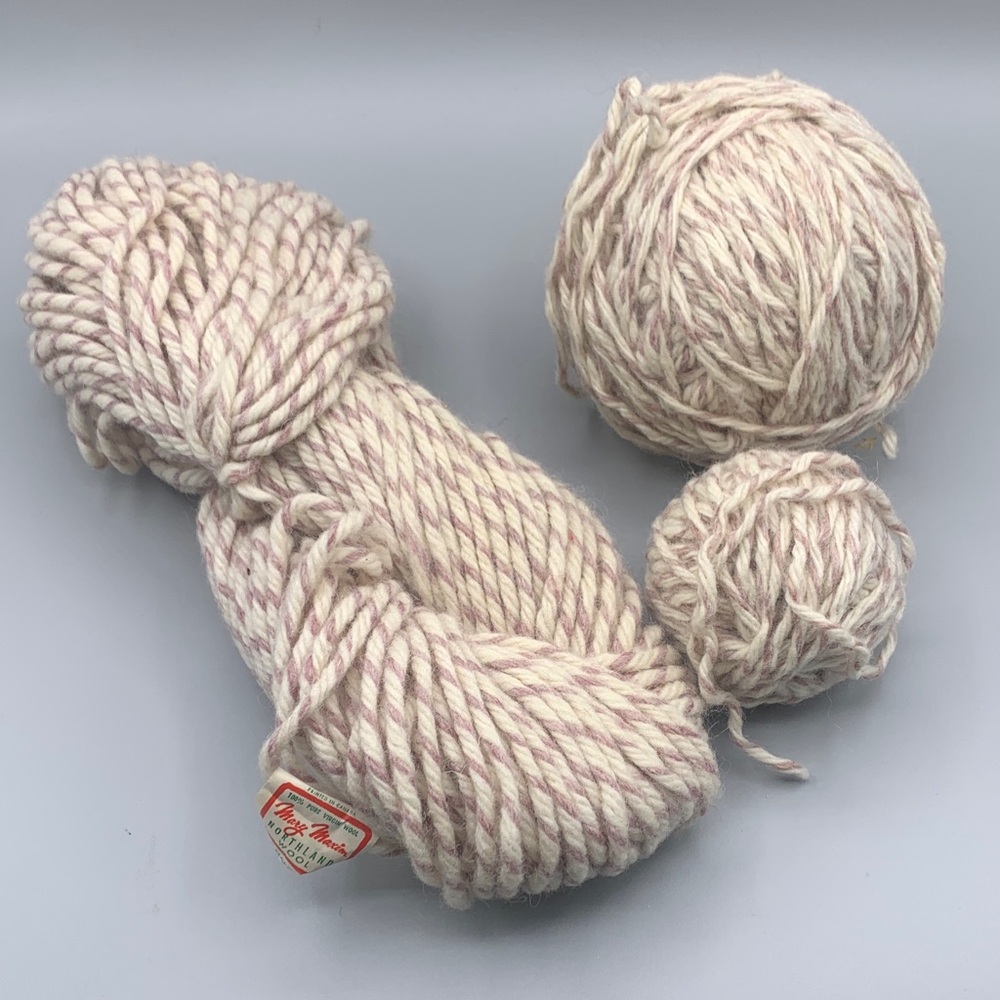 Vintage Mary Maxim Northland Wool 4 ply Approximately 8 oz.